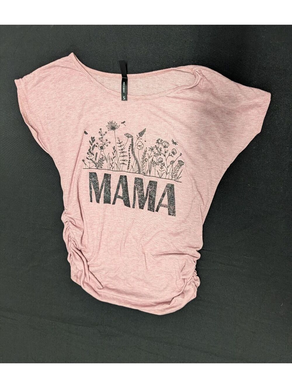 Jesse & J Maternity Pink 'MAMA' Graphic Tee Shirt Size Small